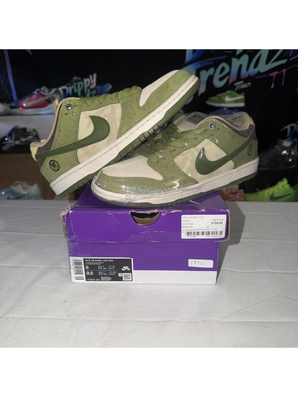 Size 8 - Yuto Horigome x Nike Dunk SB Low Matcha